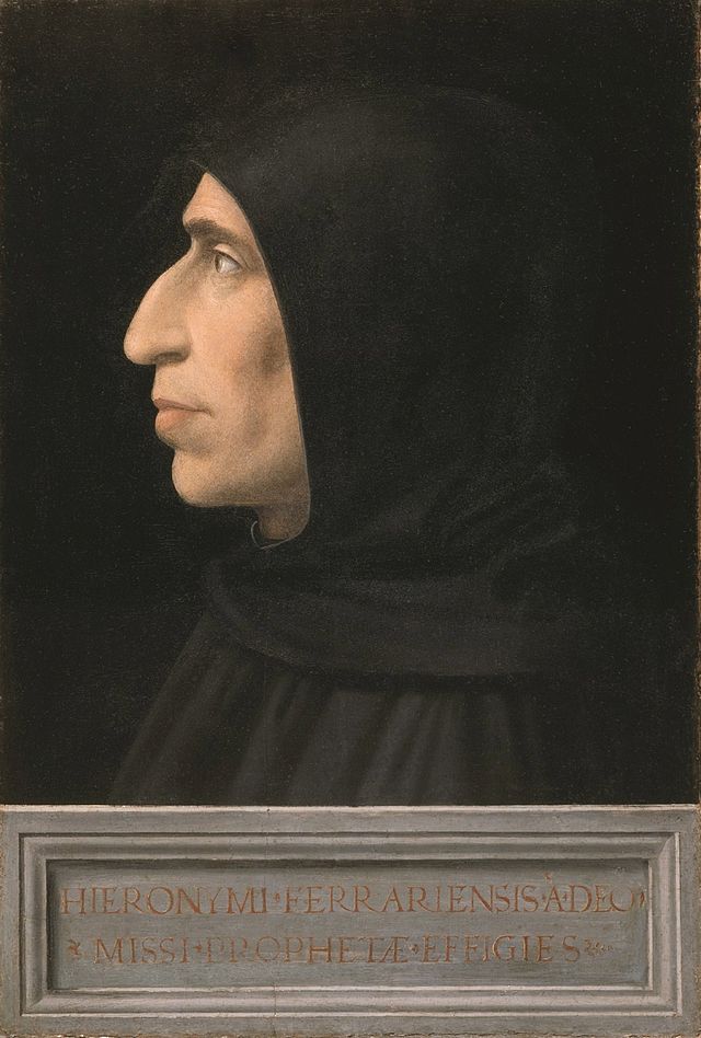 Fra Bartolomeo, ritratto di Girolamo Savonarola (1498) Foto: wikipedia Commons